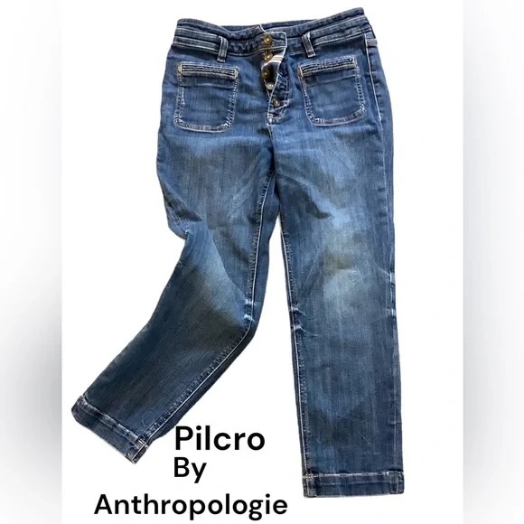 Anthropologie Pilcro and Letterpress jeans high rise slim size 27 - Picture 1 of 12
